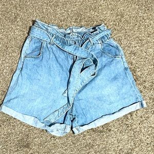Blue jeans shorts for women